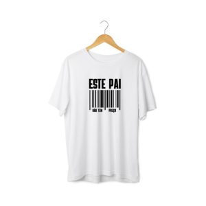 T-shirt homem “O meu Pai não tem preço!” (100% algodão) | Disponível em branco ou preto