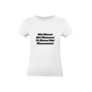 T-shirt Mulher "Mãeeeee" (modelo clássico, 100% algodão) várias cores de letras disponíveis