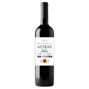 Garrafa de vinho "O meu Padrinho é o melhor"